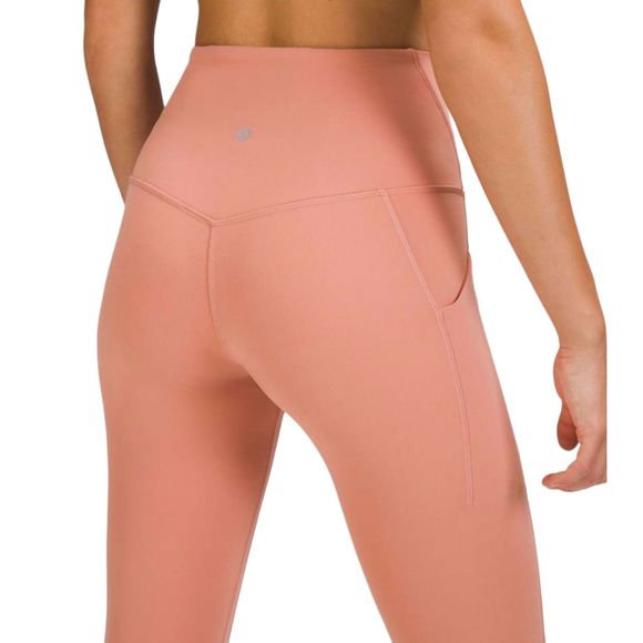 Lululemon NWT Align High Rise Pant With Side Pockets 25'' Pink Savannah Size 12 - Picture 3 of 11